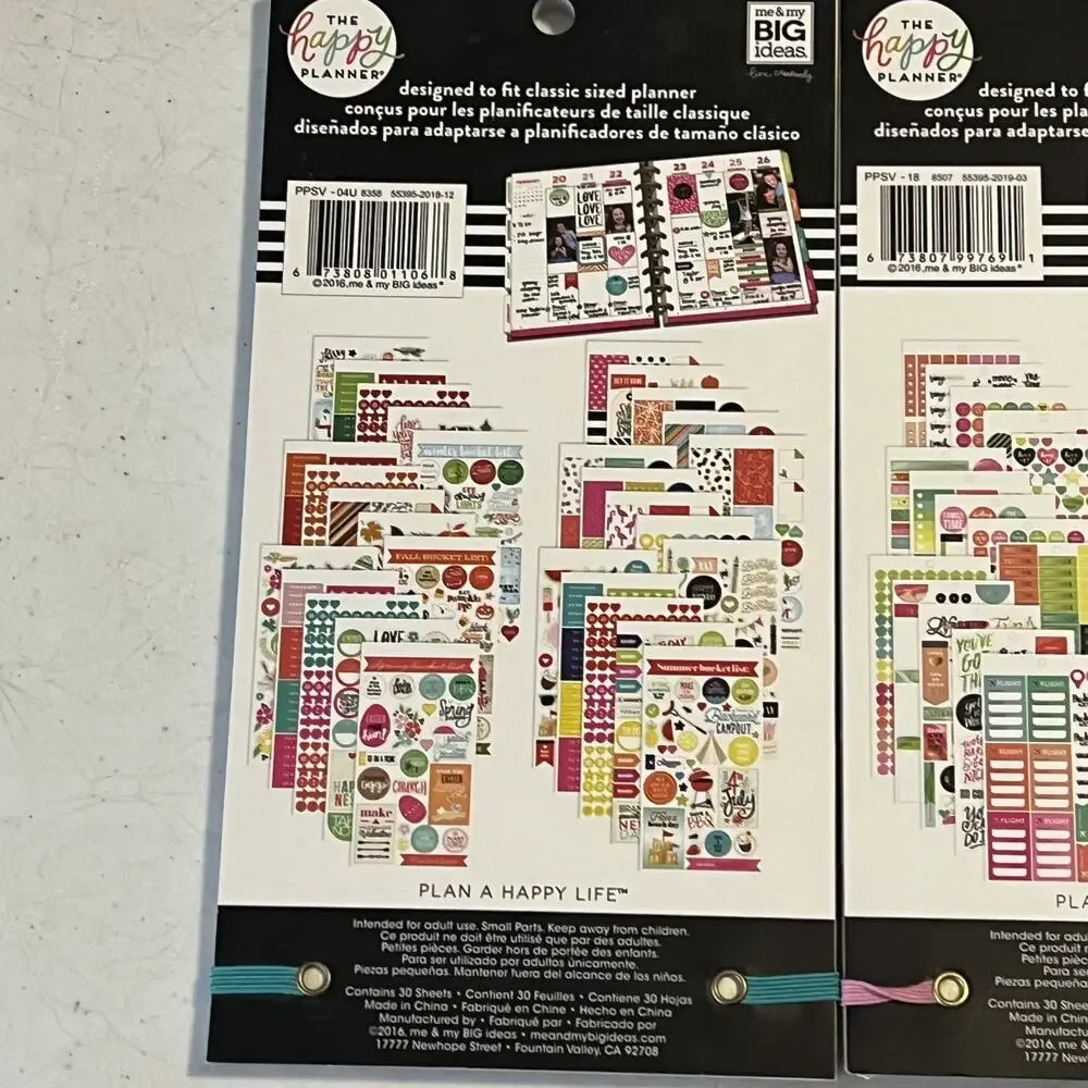 The Happy Planner Sticker Book Set of Two Journaling & Scrapbooking